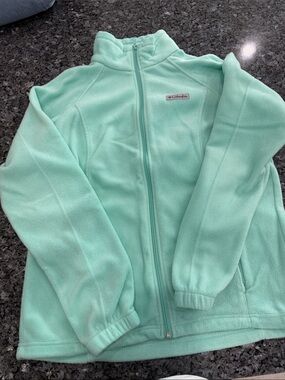Columbia Women's Mint Green Full-Zip Fleece Jacket